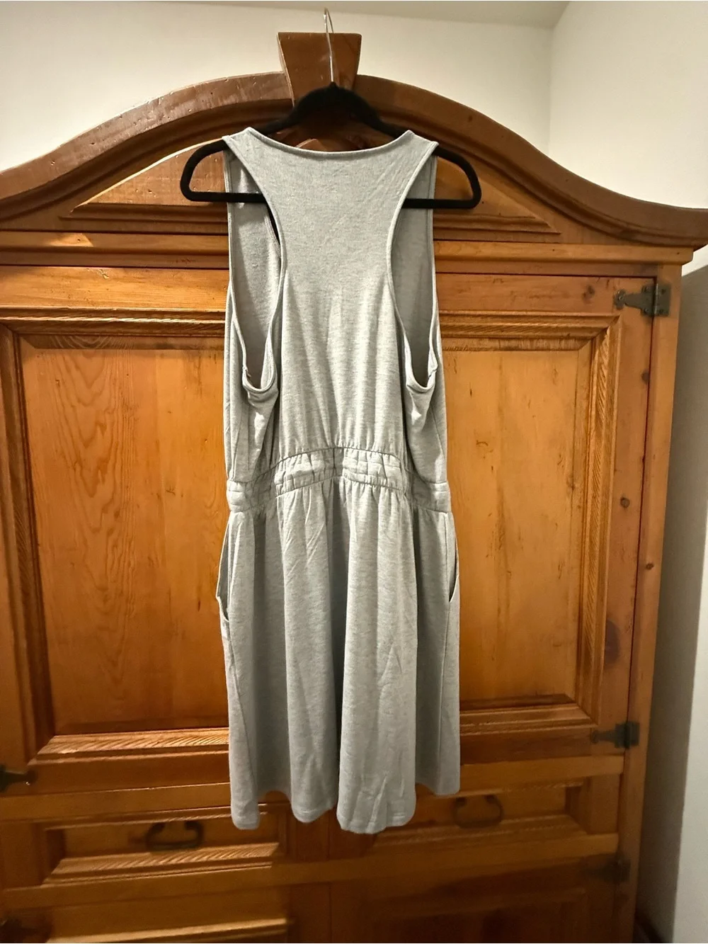 Torrid Light Heather Gray Sleeveless Drawstring Jersey Dress size 2 NWT